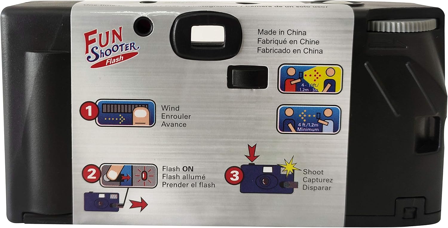 1 Shot Disposable Camera – 35mm One-Time-Use Camera – Single Use Camera with Flash – ASA/ISO 400 Color Film – 27 Exposures – Film Camera Disposable for Party, Wedding, Travel – 2-Pack - Image 5