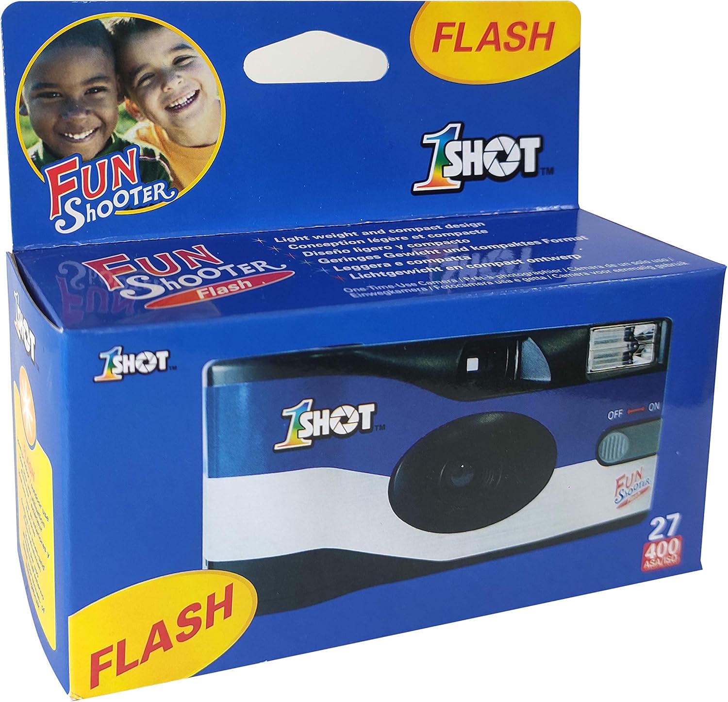 1 Shot Disposable Camera – 35mm One-Time-Use Camera – Single Use Camera with Flash – ASA/ISO 400 Color Film – 27 Exposures – Film Camera Disposable for Party, Wedding, Travel – 2-Pack - Image 8