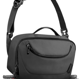 Camera Sling Bag,Waterproof Camera Case with Tripod Holder,DSLR/SLR/Mirrorless Camera Bags Crossbody for photographers-Black