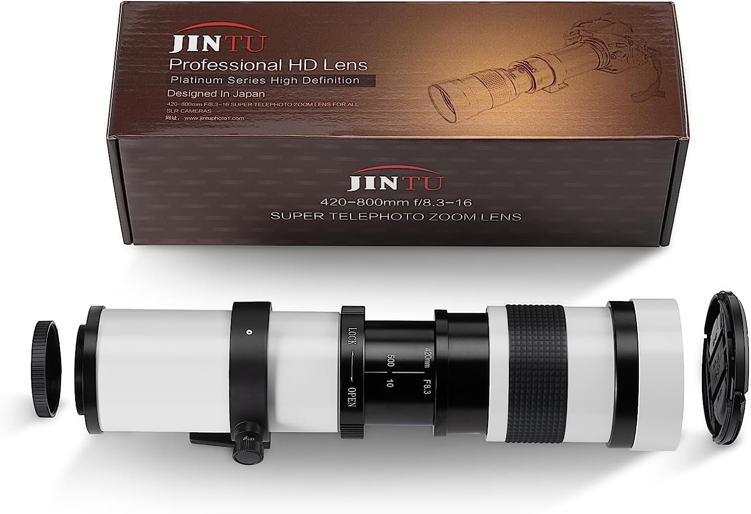 JINTU Telephoto Zoom Lens 420-1600mm f/8.3 Manual SLR Camera Lenses for Nikon D5600 D5500 D3100 D3200 D3300 D3400 D90 D5200 D5300 D7500 D7100 - Image 7